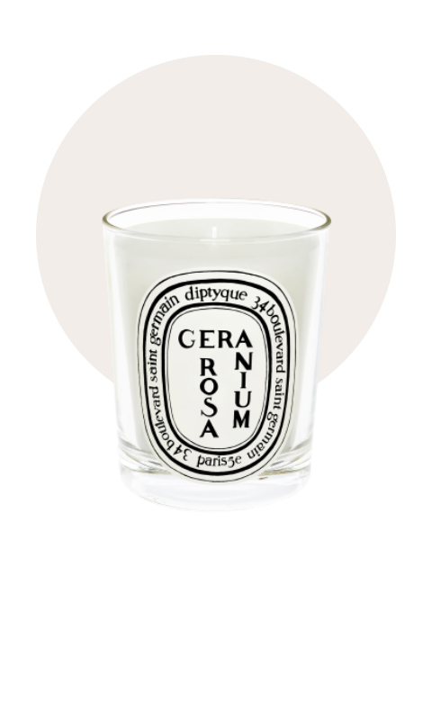 Bougie Géranium rosa