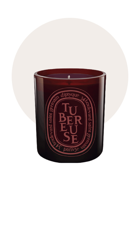 Bougie Tubéreuse rouge