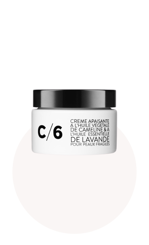 C/6 Crème apaisante à l'huile végétale de cameline & à l'huile essentielle de lavande