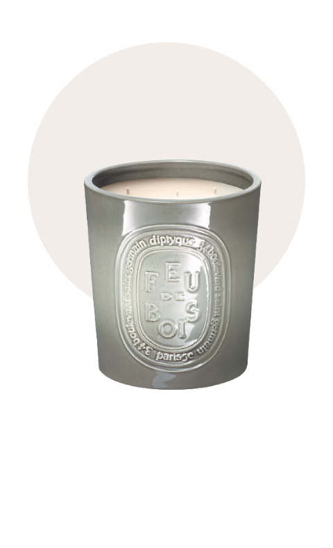 Bougie Intérieur et Extérieur Feu de Bois