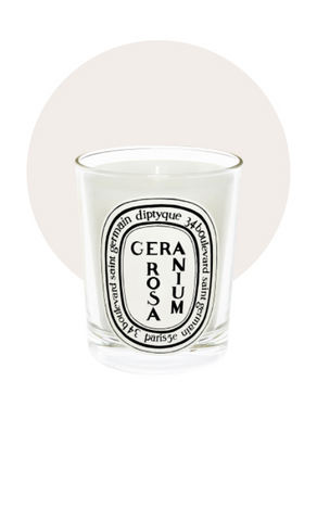 Bougie Géranium rosa