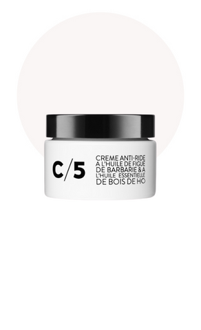 C/5 Crème anti-ride à l'huile végétale de figue de barbarie et à l'huile essentielle de bois de rose